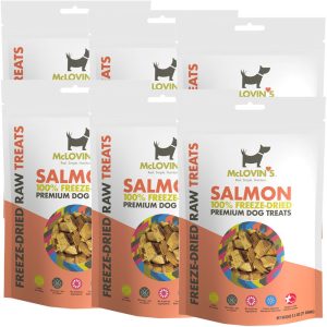 McLovin’s Pet Food Freeze Dried Dog Treats – Salmon (2.5 oz) – 6 Pack