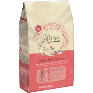Purina Muse Sailing with Salmon, Egg & Yogurt Recipe Dry Cat Food (4 lb)