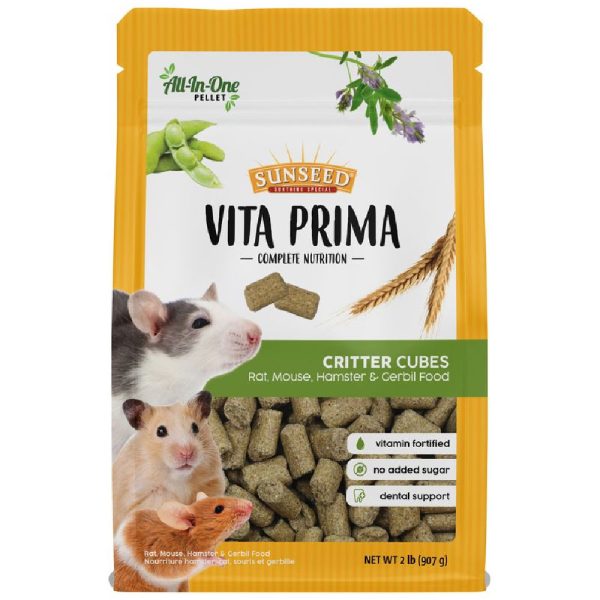 Sunseed Vita Prima Critter Cubes Food 2 lbs