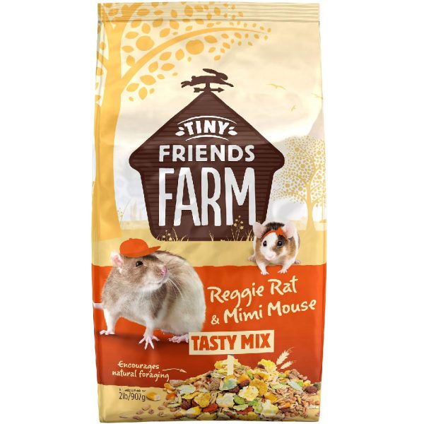 Supreme Tiny Friends Farm Reggie Rat & Mimi Mouse Food 2-lb